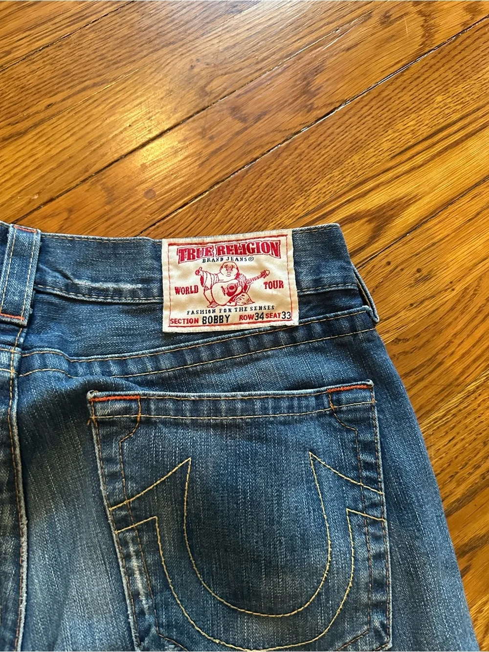 True Religion Men's Blue Denim Jeans Size 34